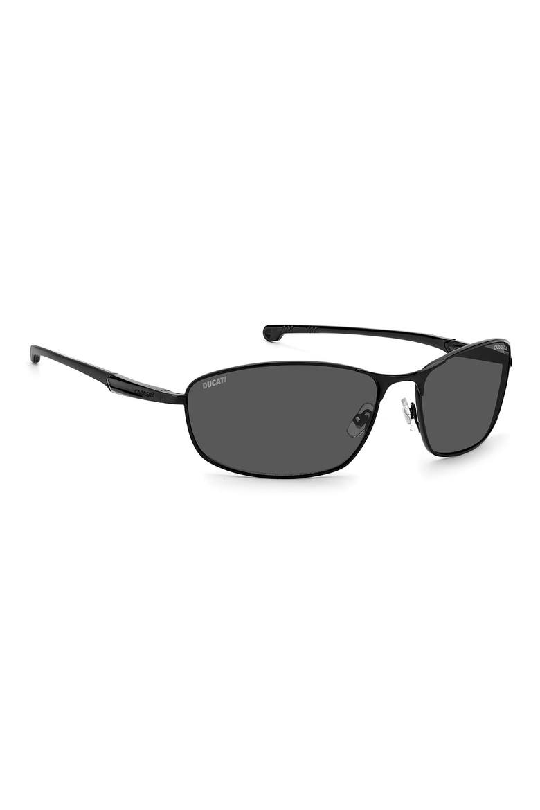 x Ducati 64mm Rectangular Sunglasses, Alternate, color, BLACK/ GREY