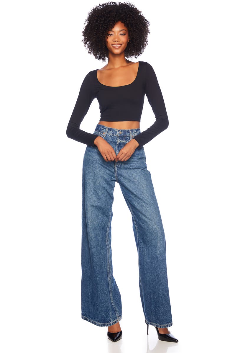 Susana Monaco Low Scoop Crop Top, Alternate, color, 