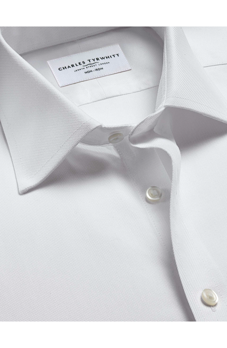 Charles Tyrwhitt Non-Iron Royal Oxford Shirt, Alternate, color, White