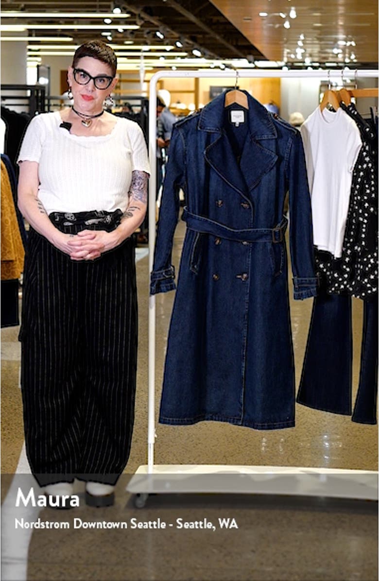 Classic Denim Trench Coat