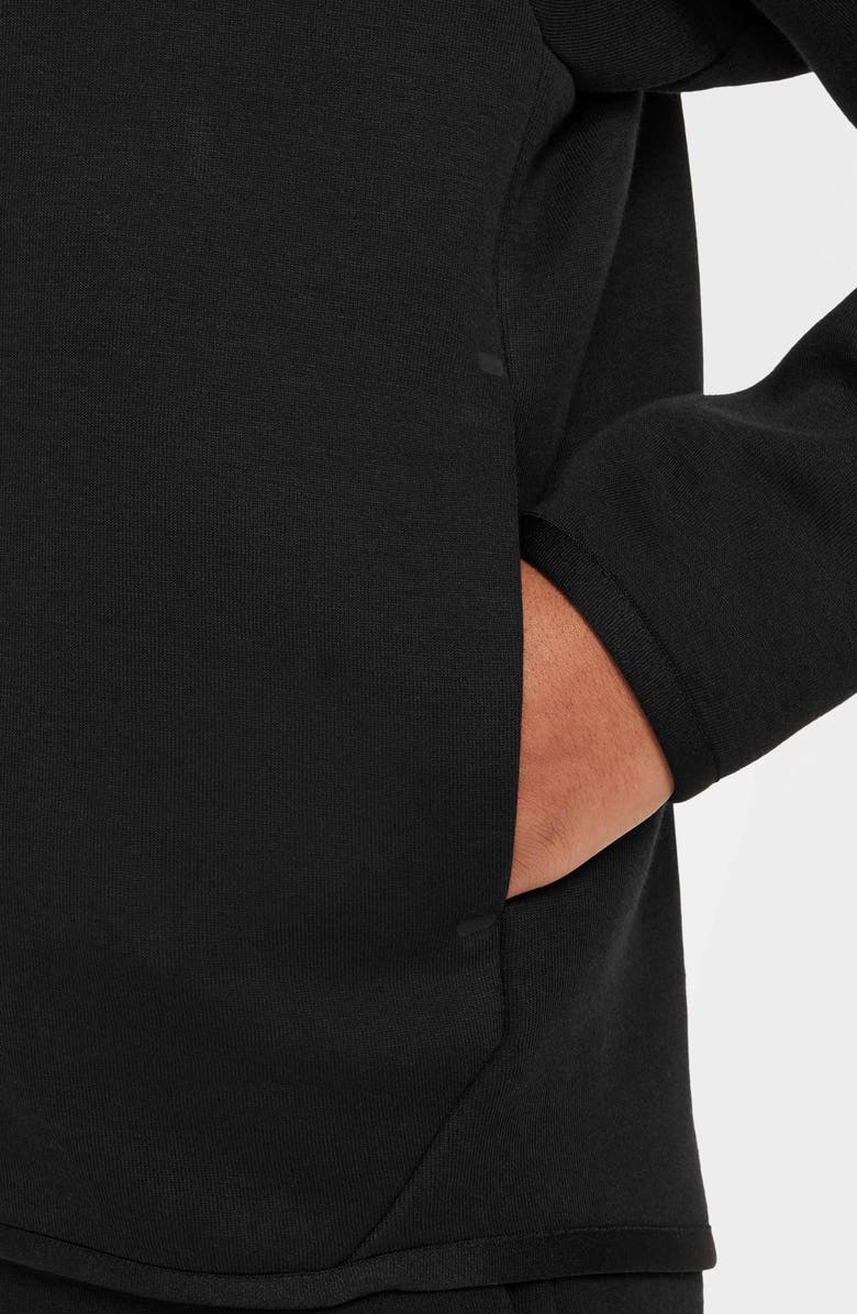 Nike Kids' Tech Fleece Full Zip Hoodie, Alternate, color, Black/ Black/ Black/ Black