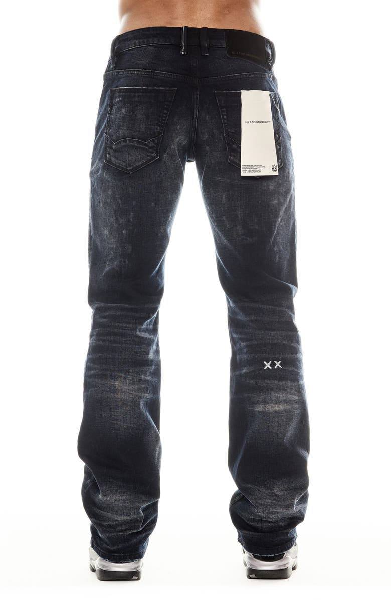 Cult of Individuality Hagen Relaxed Ripped Baggy Jeans, Alternate, color, Sapphire