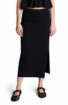 Ribbed Midi Skirt