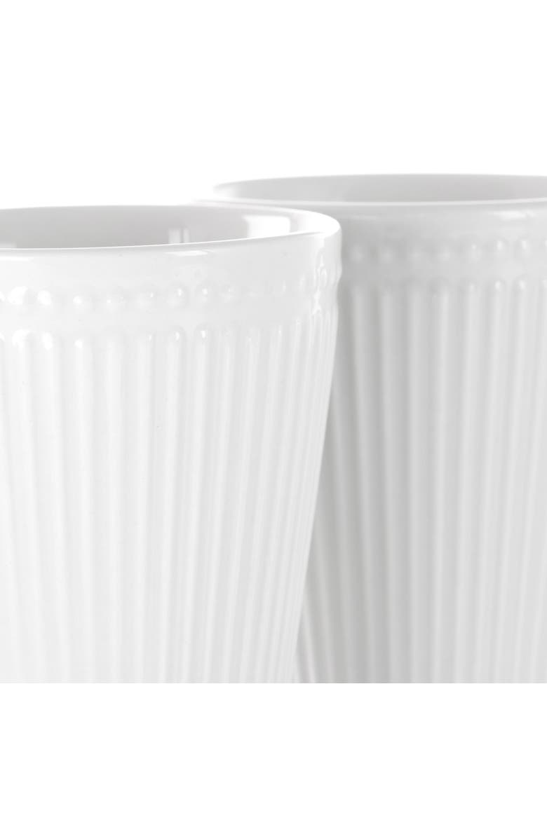 Madeline 12 Piece Porcelain Mug Set, Alternate, color, White