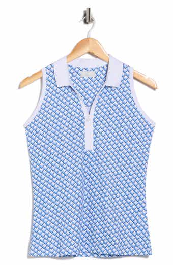 Callaway Chevron Geometric Sleeveless Polo