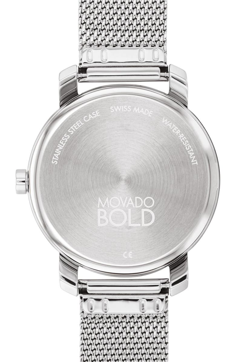 Movado Bold Access Mesh Strap Watch, 34mm, Alternate, color, 