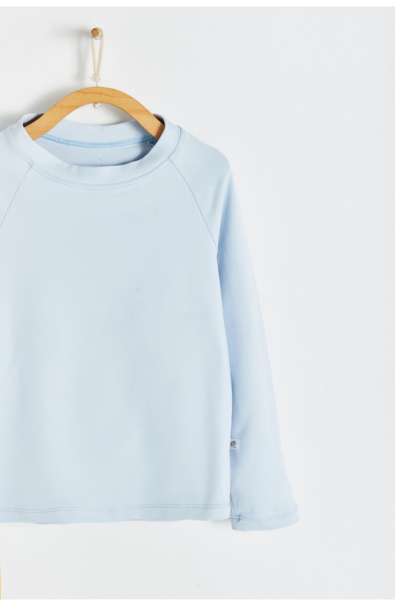 Babycottons Premium Quality Sun Long Sleeve Rashguard for Toddler, Alternate, color, Light Blue