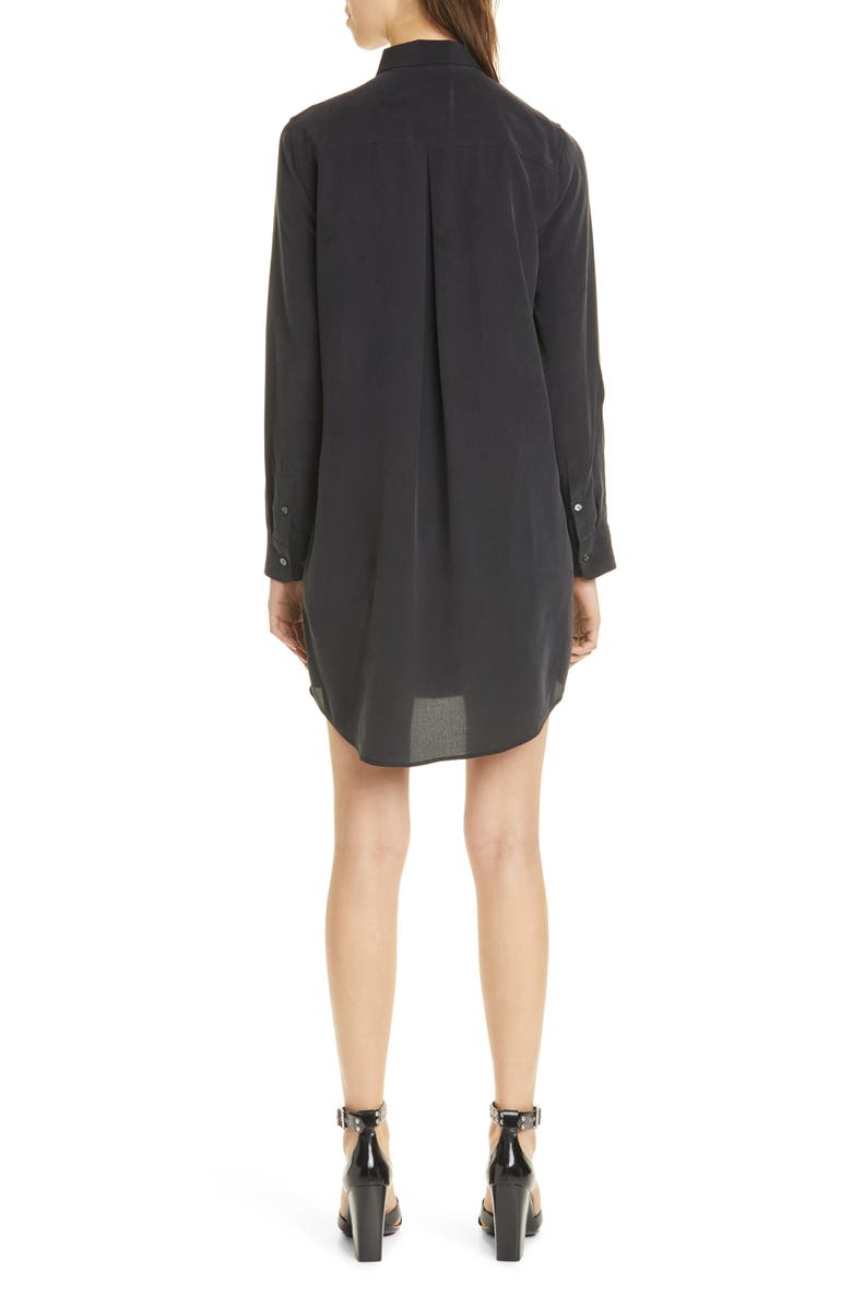 Equipment Essential Long Sleeve Silk Shirtdress, Alternate, color, 
