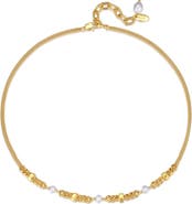 Classicharms Double Stranded Necklace With Freshwater Pearls