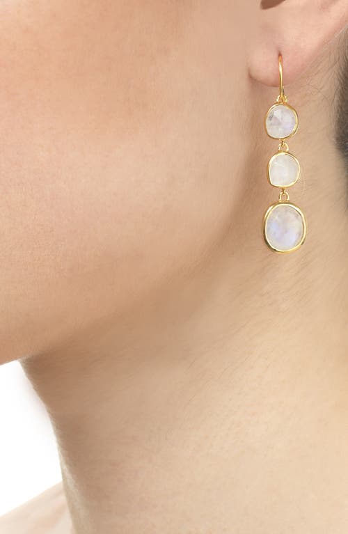 Monica Vinader Siren Cocktail Drop Earrings In 18k Gold Vermeil