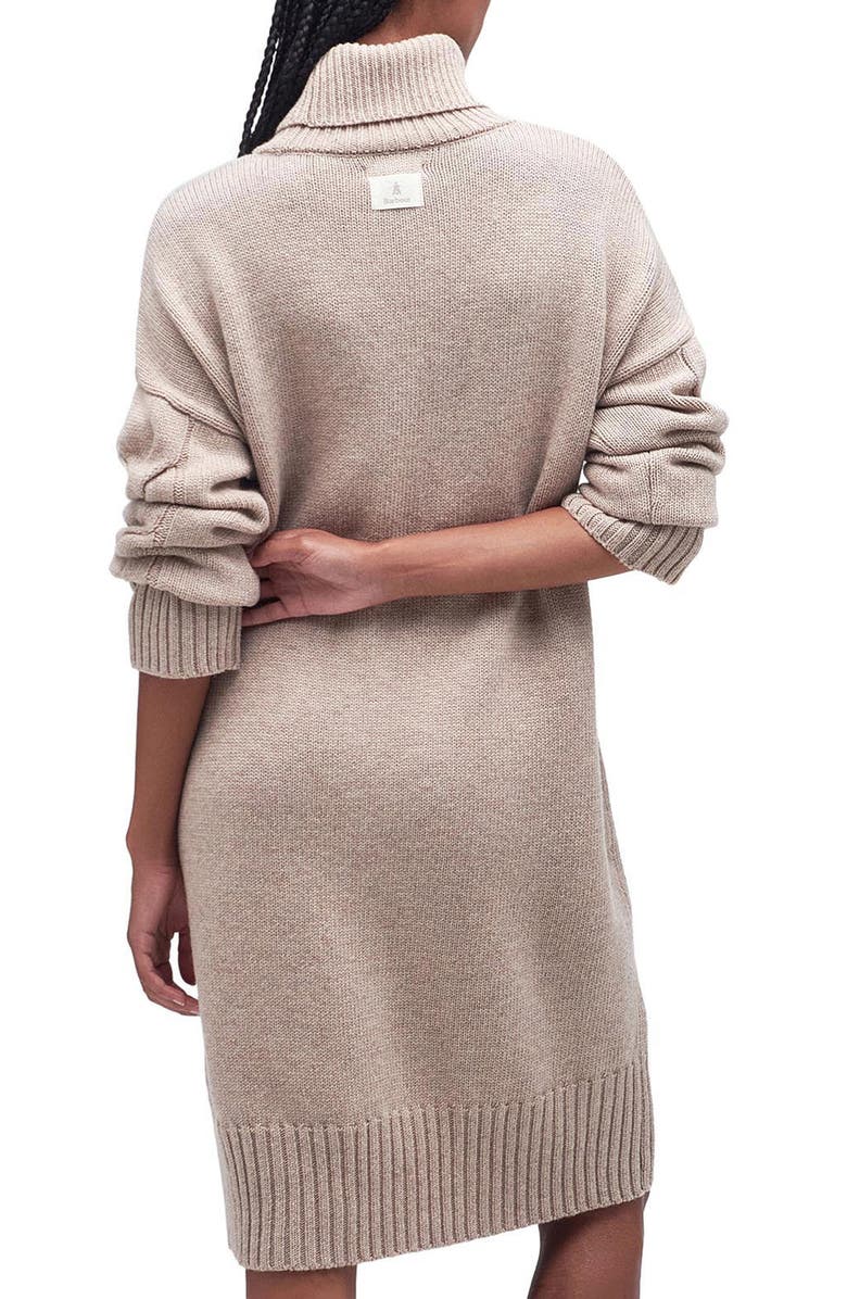 Barbour Woodlane Cable Stitch Long Sleeve Sweater Dress, Alternate, color,