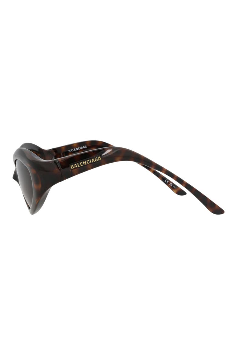 60mm Cat Eye Sunglasses, Alternate, color, HAVANA HAVANA BROWN