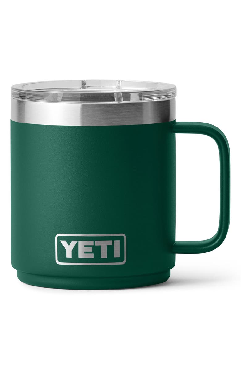 YETI Rambler 10-Ounce Mug, Main, color, Black Forest Green