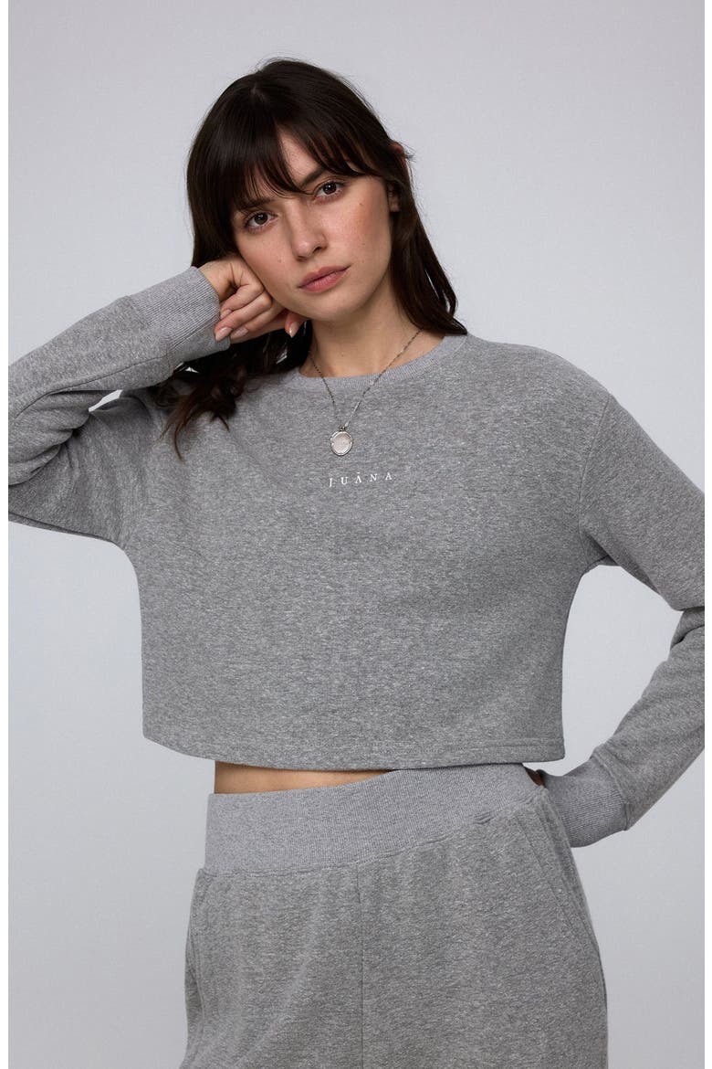 Off Hours Crewneck Sweater, Alternate, color, gray