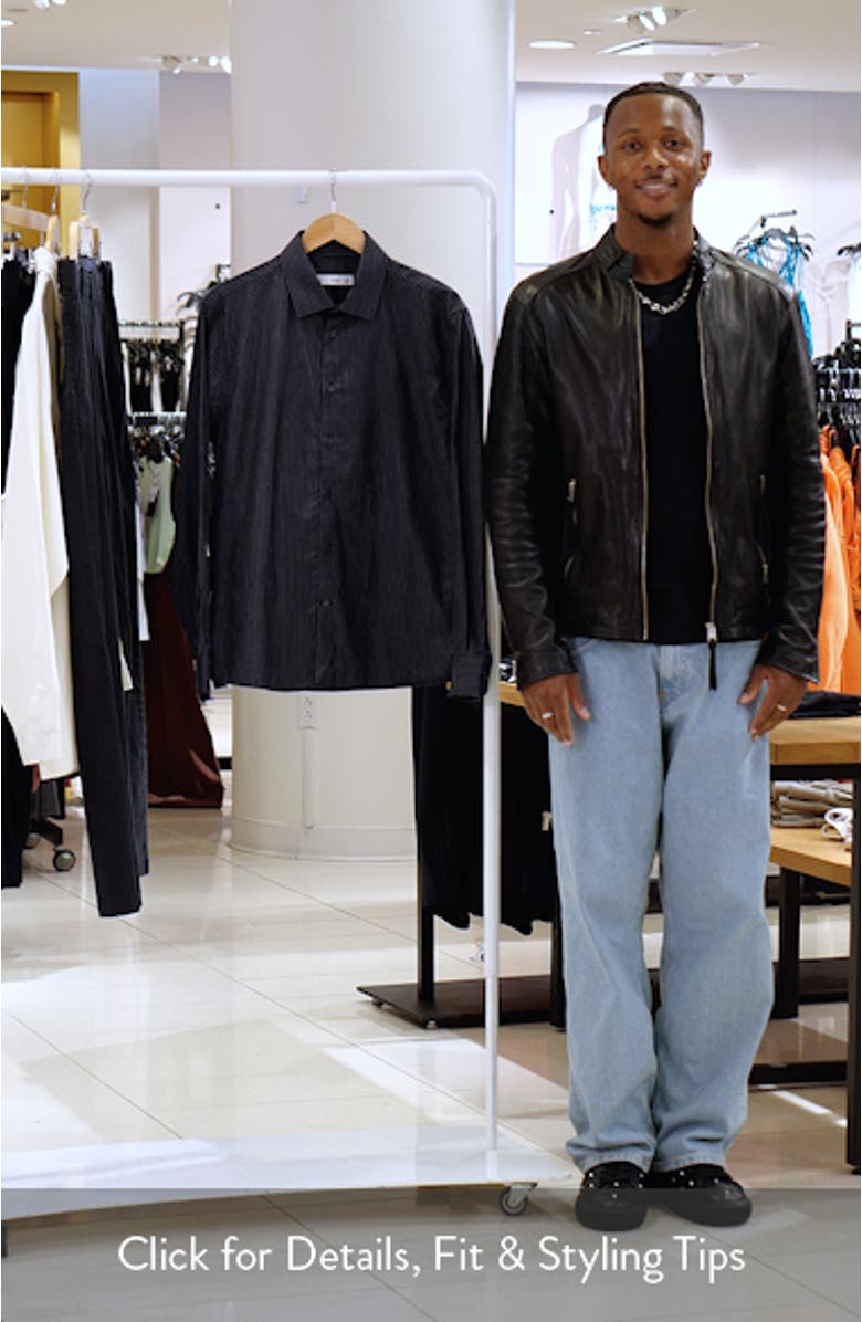 Slim Fit Pinstripe Button-Up Shirt, sales video thumbnail