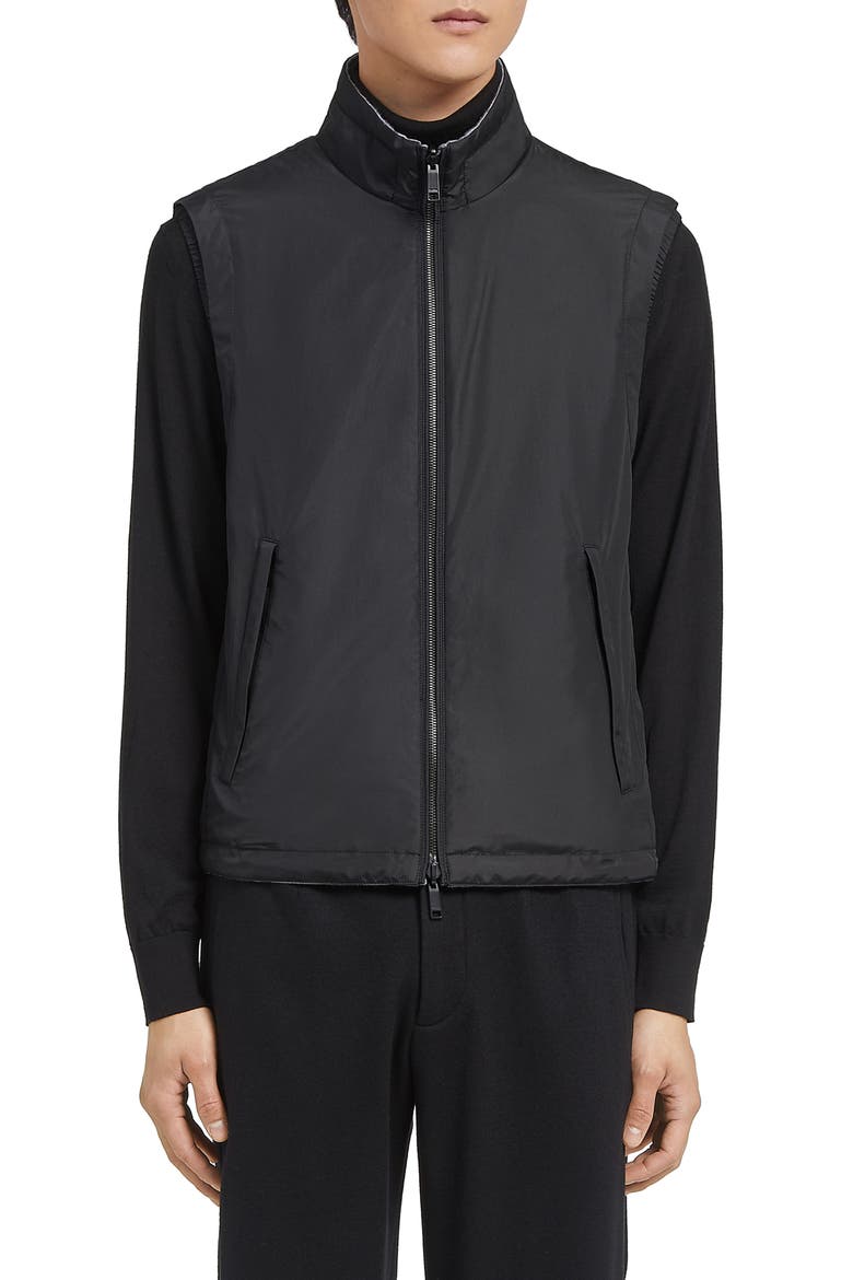 Zephyr Reversible Vest, Main, color, BLACK