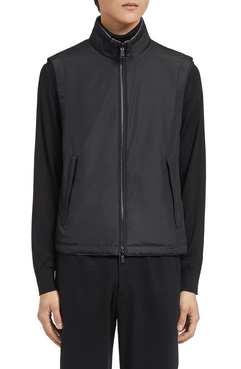 ZEGNA Zephyr Reversible Vest, Main, color, Black