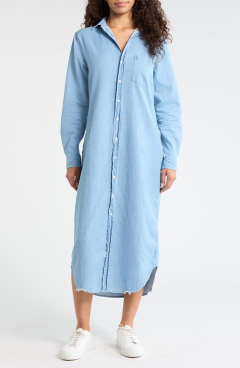 chinese dress ladies Frank & Eileen Rory Classic Blue Wash, Famous Denim Indigo L