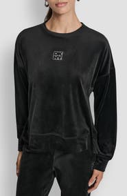 DKNY Rhinestone Logo Sweatshirt
