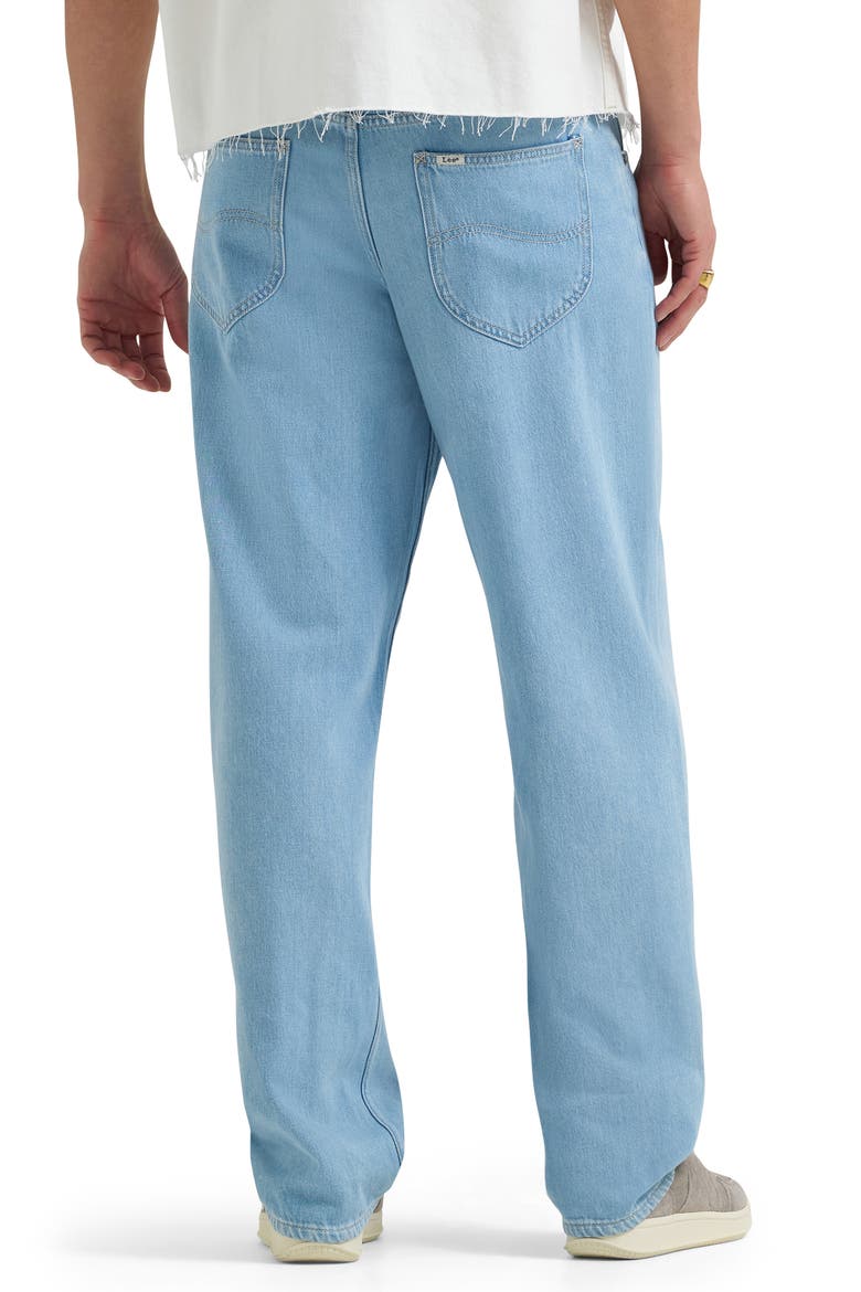 Loose Fit Baggy Straight Leg Jeans, Alternate, color, LIGHT STONE