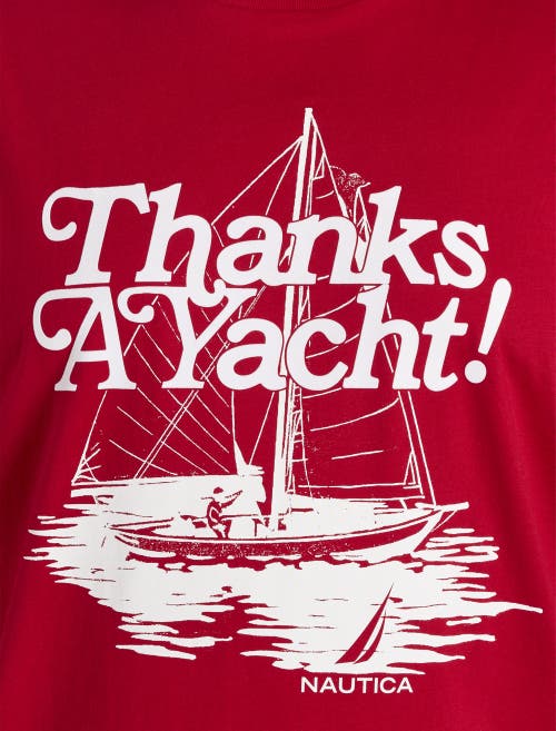 Nautica Big & Tall Thanks A Yacht Graphic Tee In Red