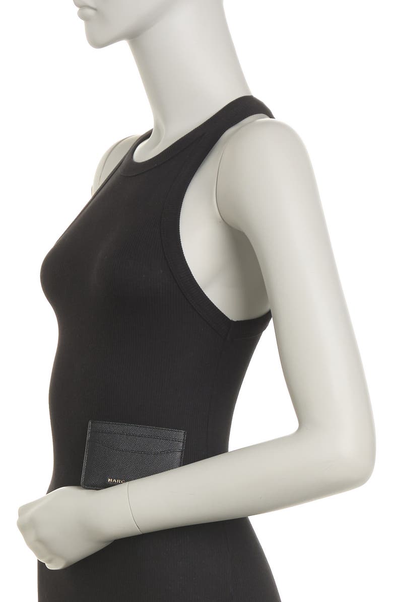 Marc Jacobs Pebbled Leather Card Case, Alternate, color,