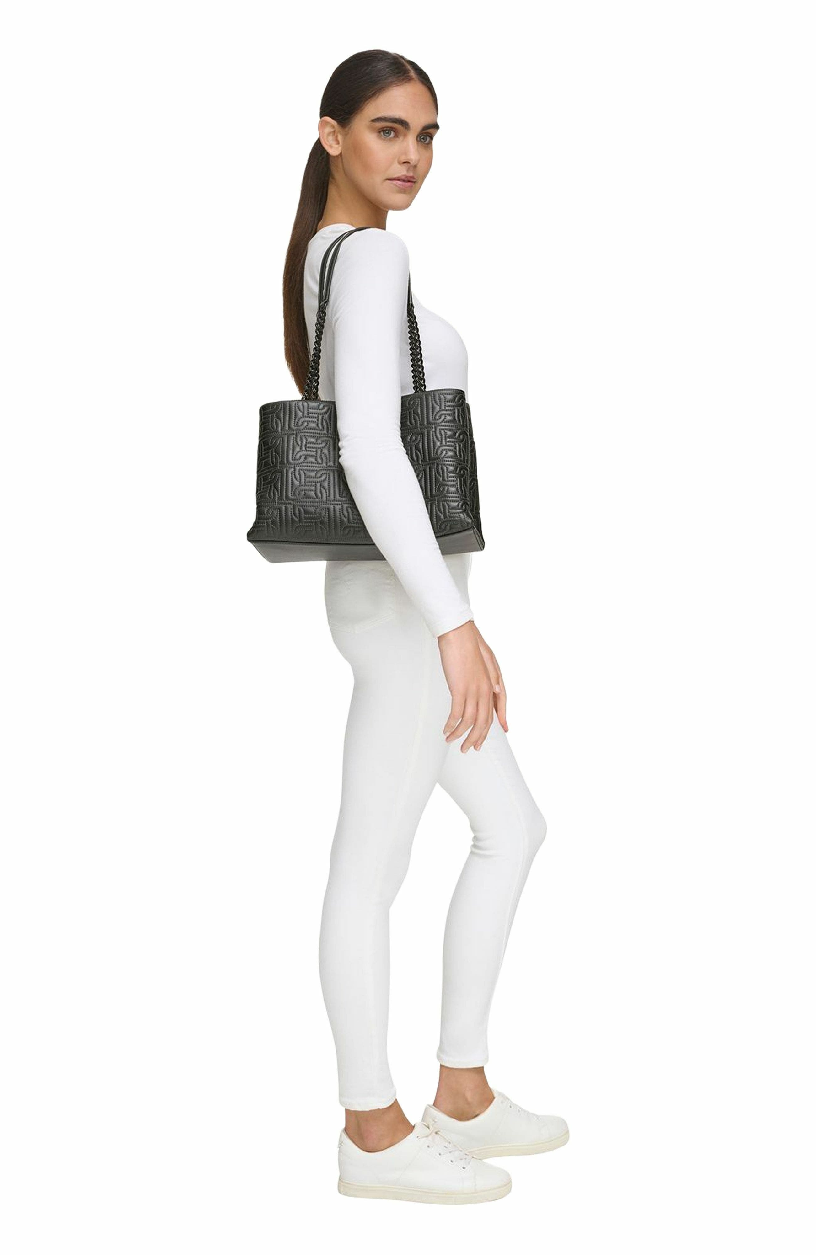 DKNY Delanie Tote Bag, Alternate, color, Blk/Black