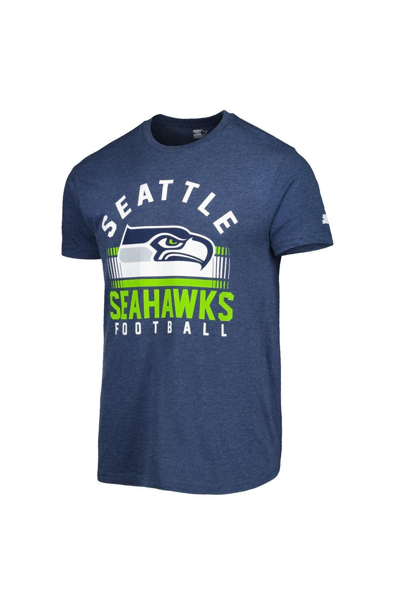 STARTER Men's Starter College Navy Seattle Seahawks Prime Time T-Shirt, Alternate, color, 