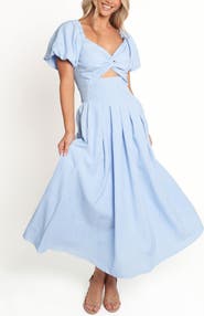 Petal & Pup Cintra Puff Sleeve Maxi Dress