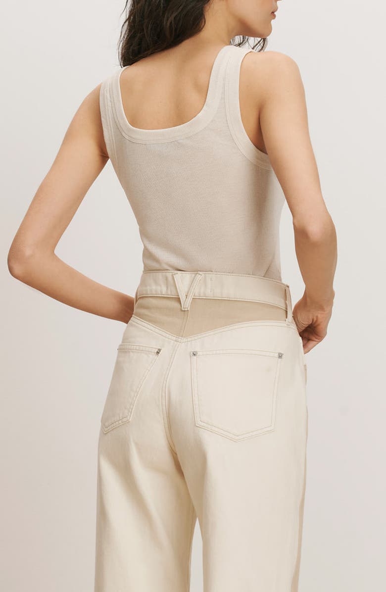 Veronica Beard Belvedere Tank, Alternate, color, Ecru