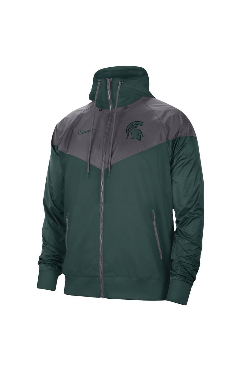 Nike Men's Nike Green Michigan State Spartans Windrunner Full-Zip Jacket, Alternate, color,