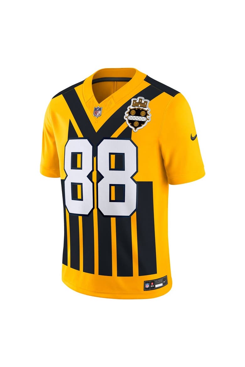 Men's Nike Pat Freiermuth Gold Pittsburgh Steelers Alternate Vapor F.U.S.E. Limited Jersey, Alternate, color, Gold