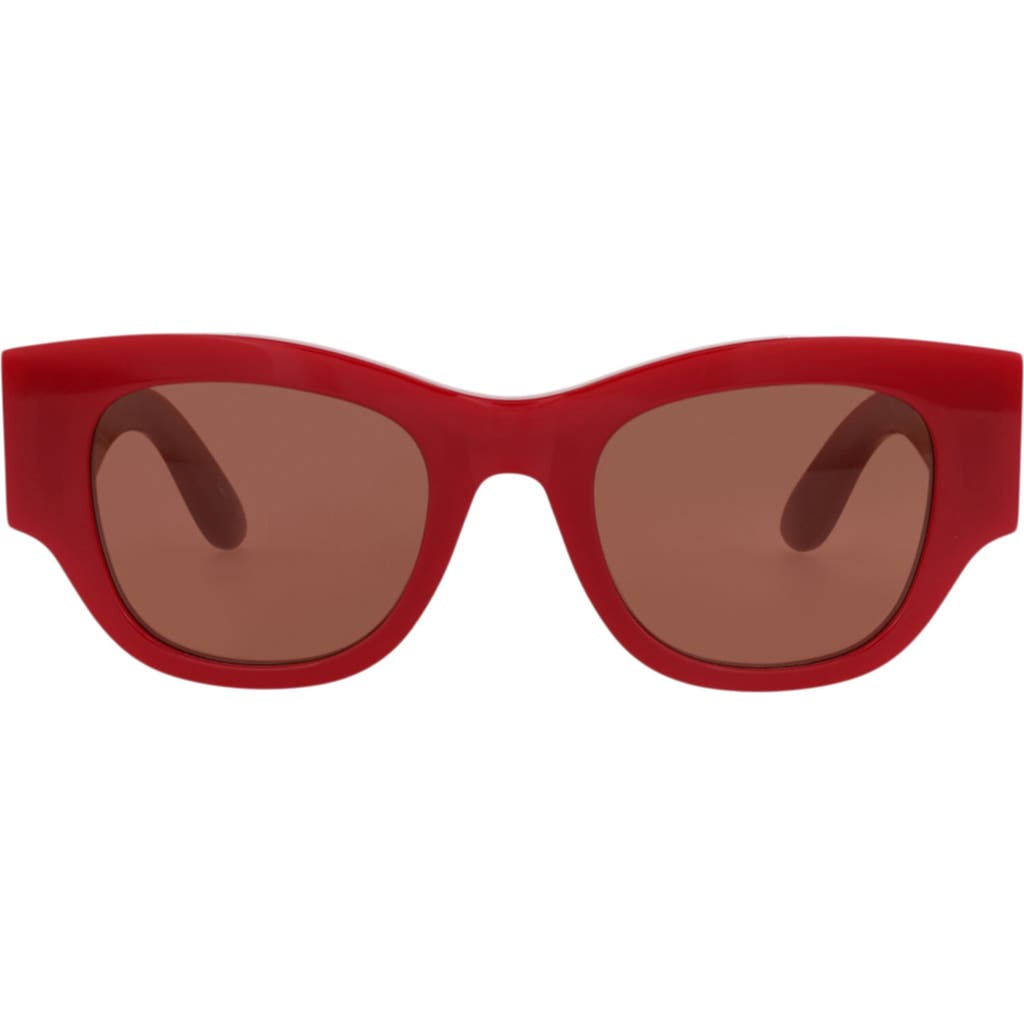 Alexander Mcqueen Square-frame Recycled Acetate Sunglasses In Red
