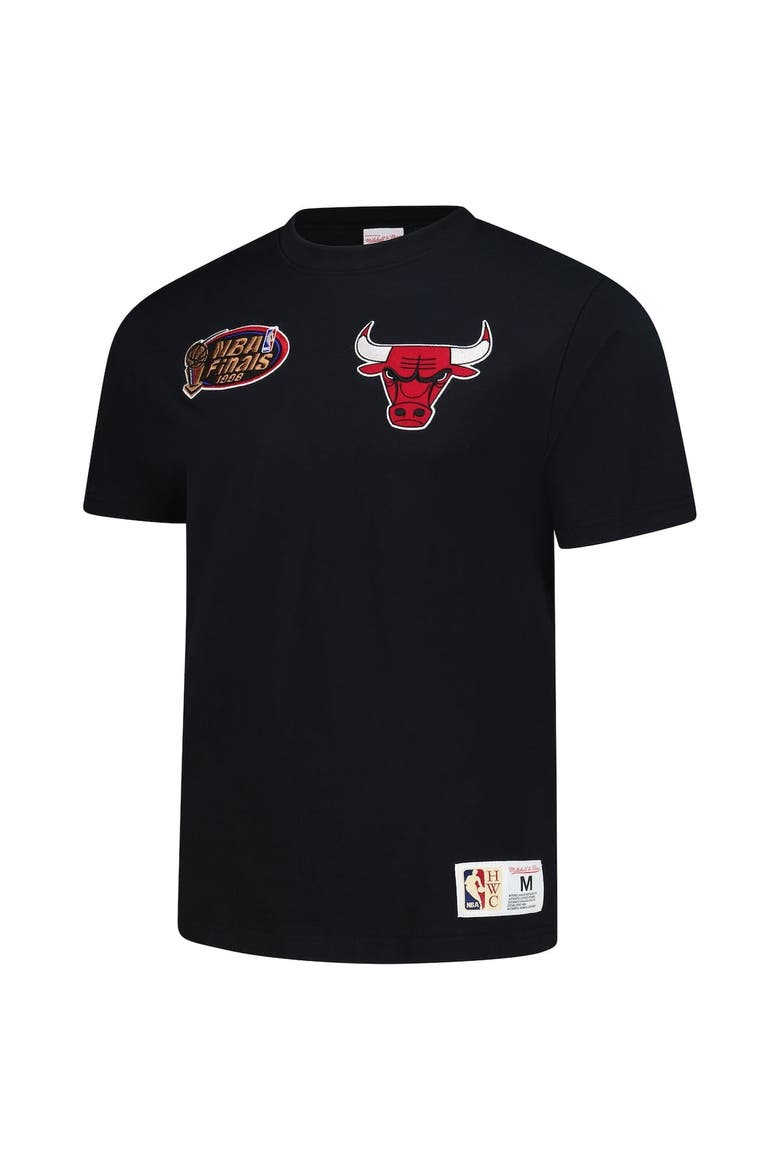 Men's Mitchell & Ness Scottie Pippen Black Chicago Bulls Hardwood Classics NBA Legends T-Shirt, Alternate, color, Black
