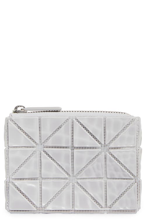 Bao Bao Issey Miyake Cassette Zip Wallet In One-tone Gray