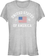 Lost Gods Juniors Lost Gods United States of America 1776 Flag T Shirt
