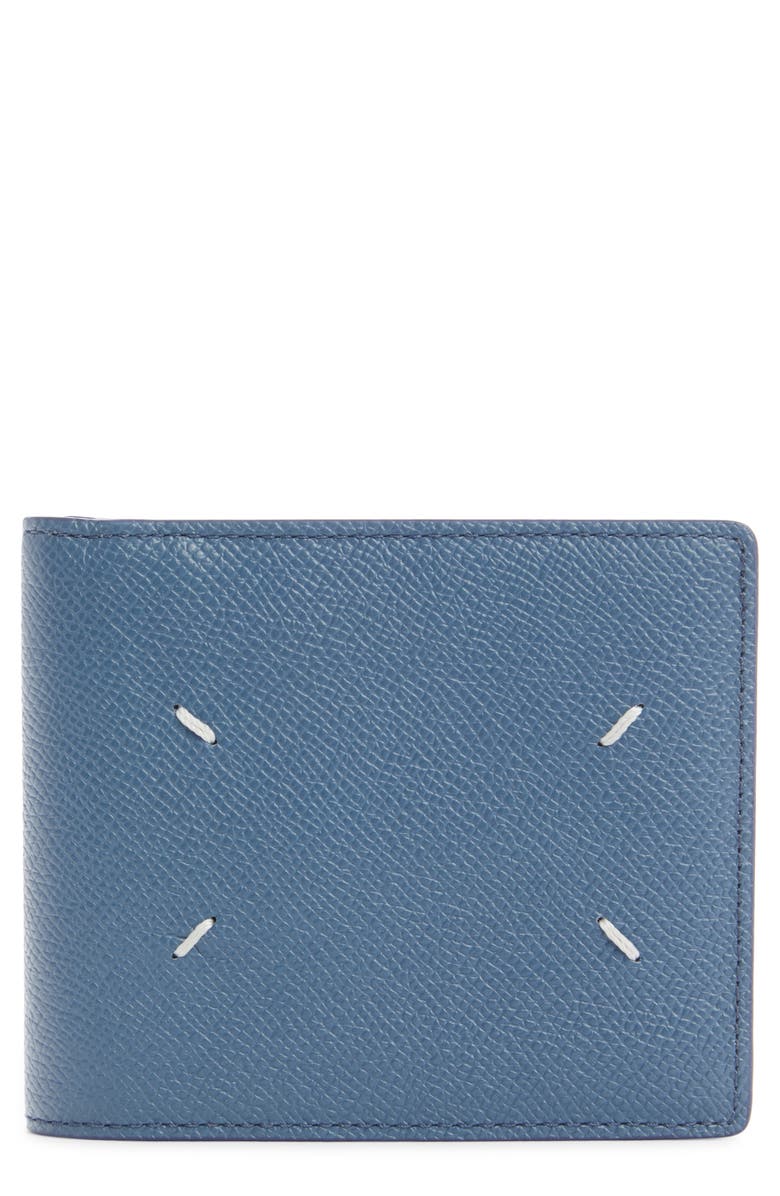 Maison Margiela Pebbled Leather Bifold Wallet, Main, color, 