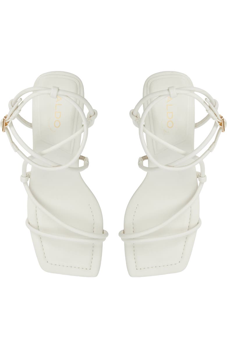 ALDO Harmonni Ankle Strap Sandal, Alternate, color, White
