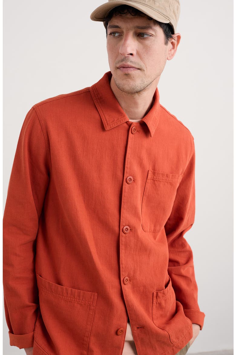 Well Wright Organic Cotton & Linen Shirt Jacket, Alternate, color, JASPER