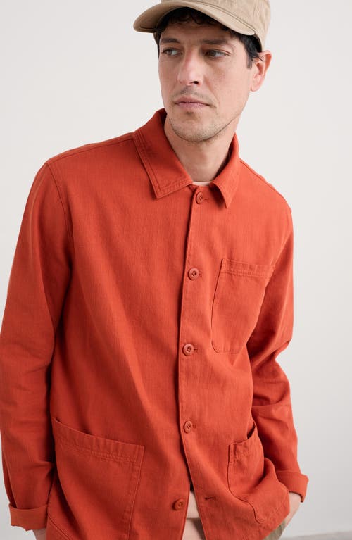 Seasalt Cornwall Men's Well Wright Jacket In Orange
