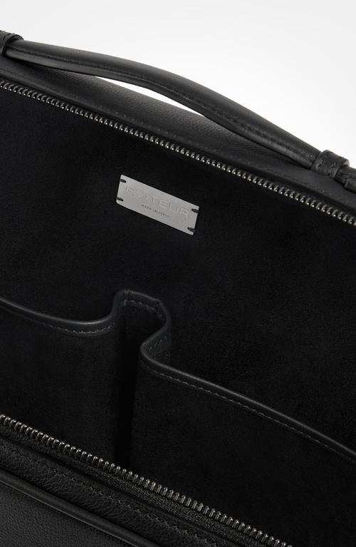 Aviteur Cristallo Soft Laptop Briefcase In Black