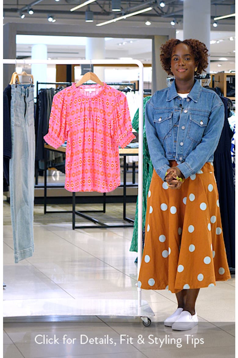 Mirany Ikat Bindy Puff Sleeve Top video