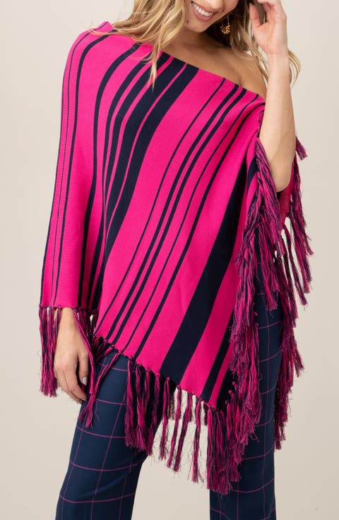 Mirador Stripe Poncho