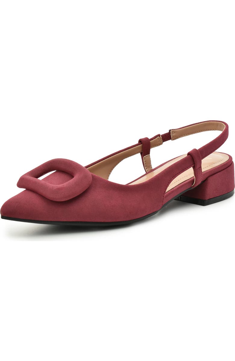 Nicole Miller Frame Slingback Pump, Main, color, Burgundy Nubuck