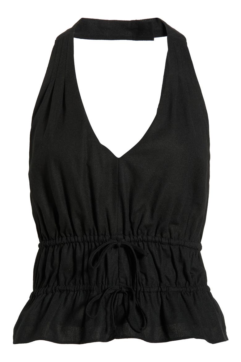 Alysha Halter Top, Alternate, color, BLACK