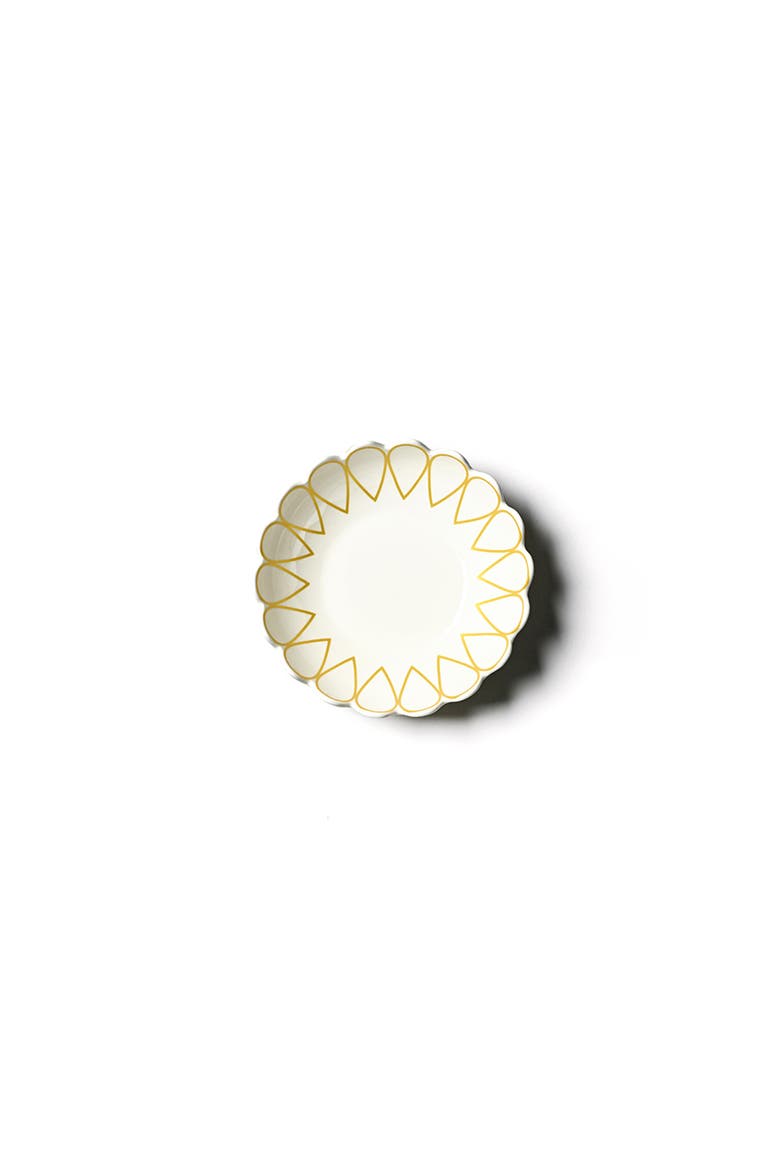 Gold Empire Scallop Entree Bowl, Alternate, color, Yellow
