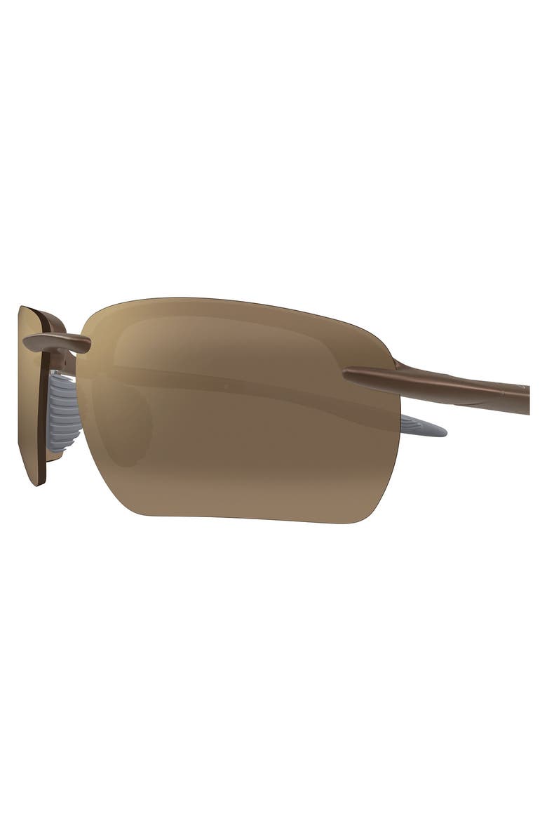 Ho’okipa Ultra G 65mm Oversize PolarizedPlus2® Rectangular Sunglasses, Alternate, color, BROWN