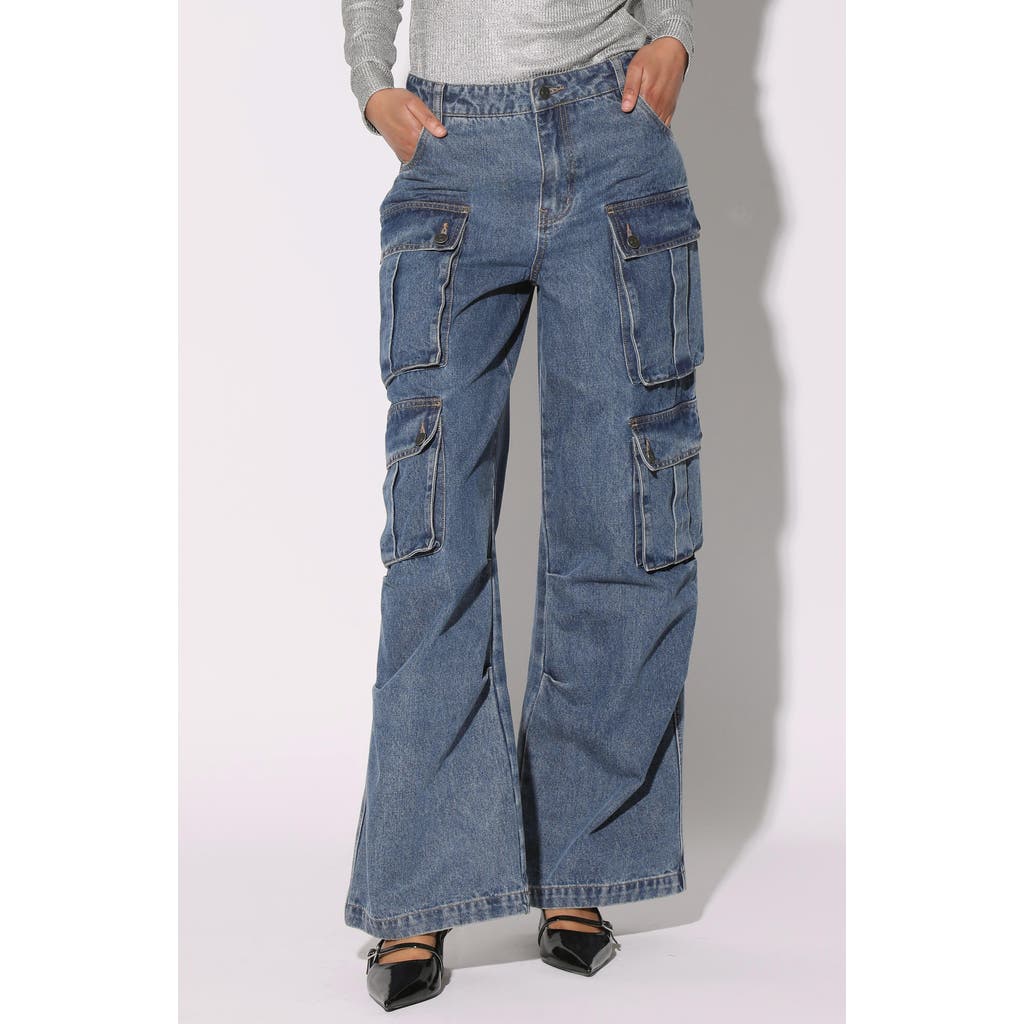 WALTER BAKER WALTER BAKER TYREE HIGH WAIST WIDE LEG CARGO JEANS