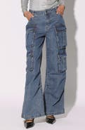 Walter Baker Tyree High Waist Wide Leg Cargo Jeans
