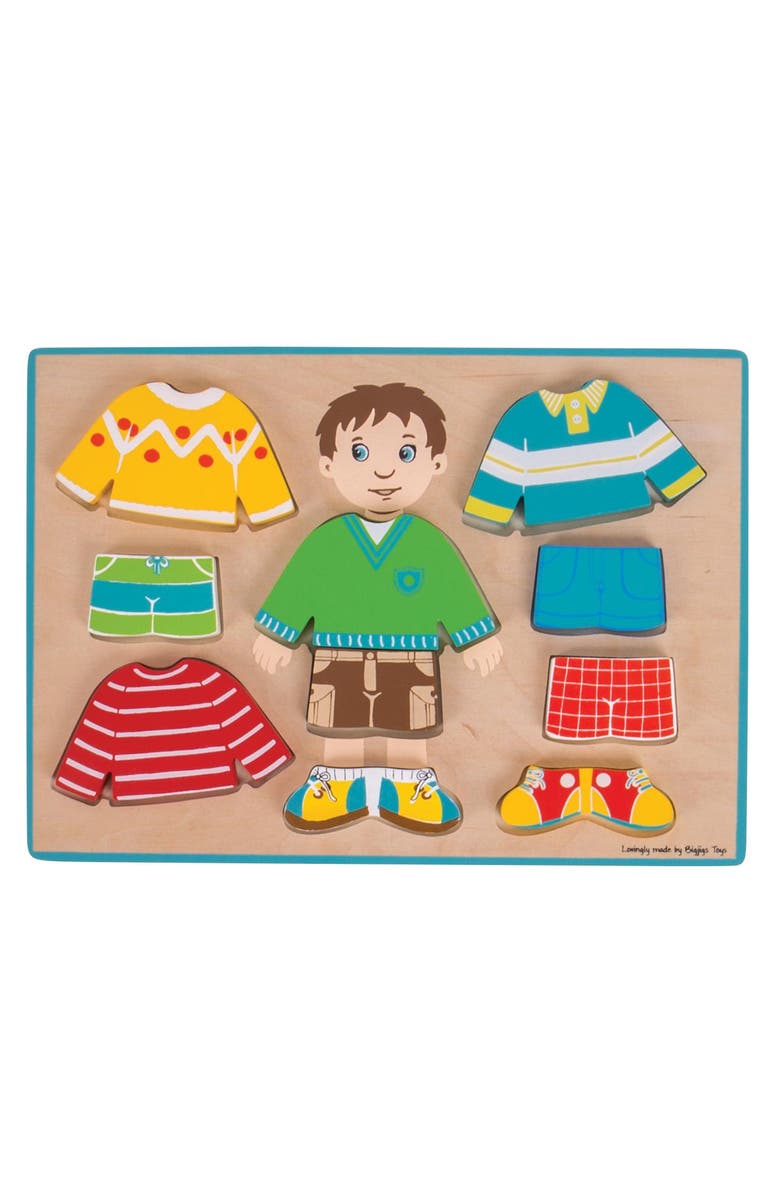 Bigjigs Toys Big Dressing Puzzle, Main, color, Multicolored